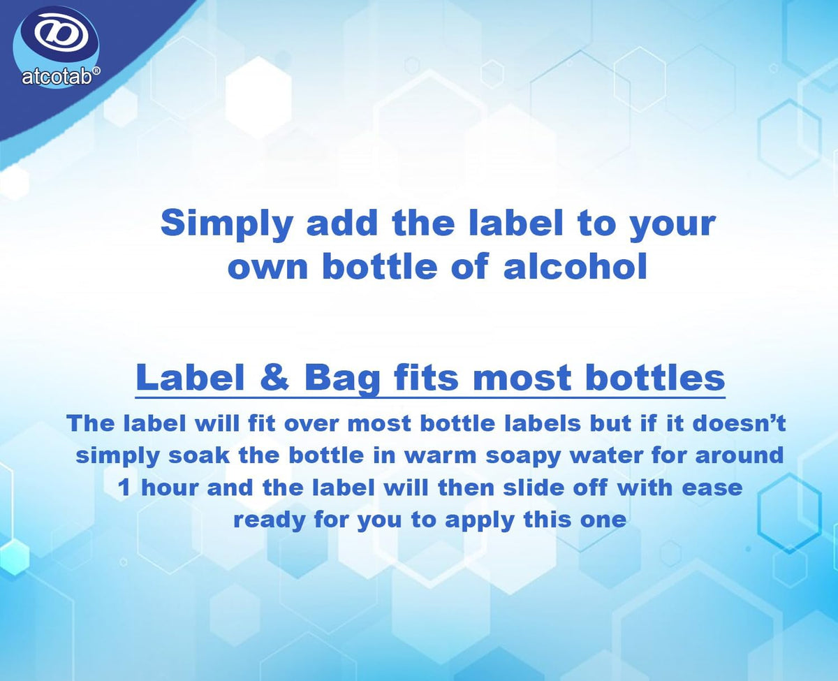 Joke Prescription Whisky Label & Bottle Gift Bag & Gift Tag