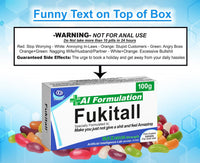 Funny Rude Joke Tablets Pill Box Prank Includes Jelly Beans Sweets Unusual Gift for Men Father's Day Him Her April Fools Day Easter Birthday Gifts for Women Presents for Dad Boyfriend