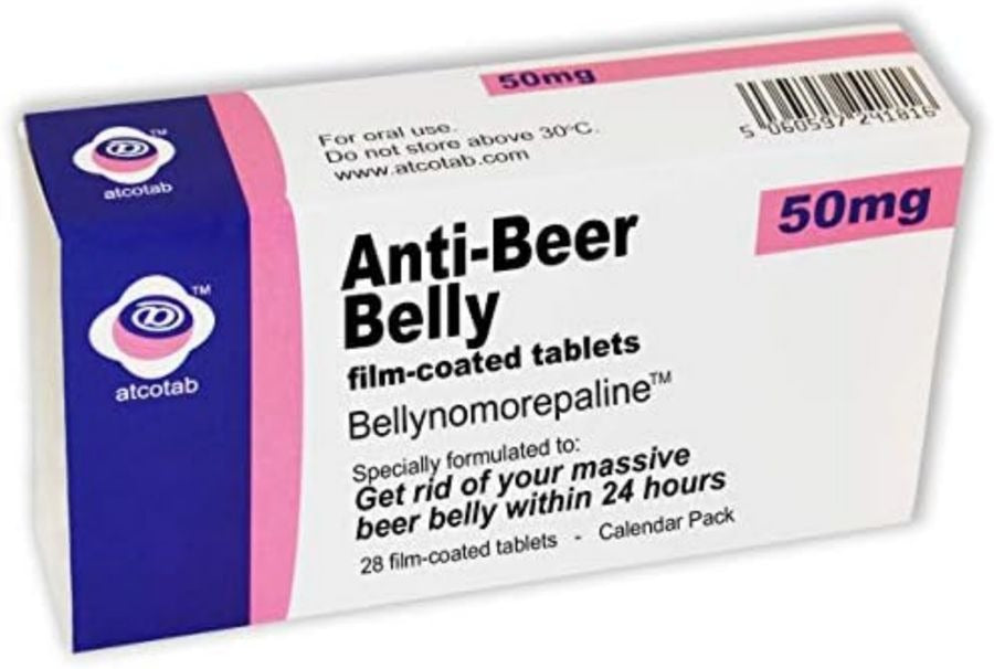 Joke Pill Box with Jelly Beans & Prescription Gift Bag