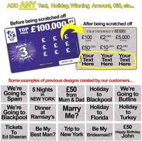 Personalised Scratch Cards