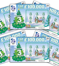 Fake Xmas Scratchcards Lottery Ticket Scratch Cards