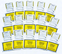 WARNING! Extremely Realistic Prank Parking Tickets  - 15 Pack